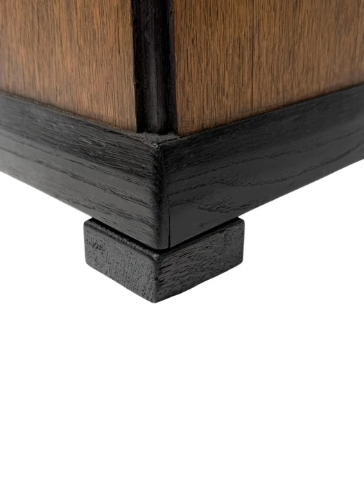 Art Deco Pedestal by E.G.C. Schubad, Oak & Padouk, Dutch Design, 1920s
